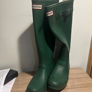 Hunter Forest Green Waterproof Boots